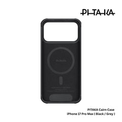 PITAKA - Aramid Pro Guard ( Cairn ) Case For iPhone 17 Pro Max - Black / Grey