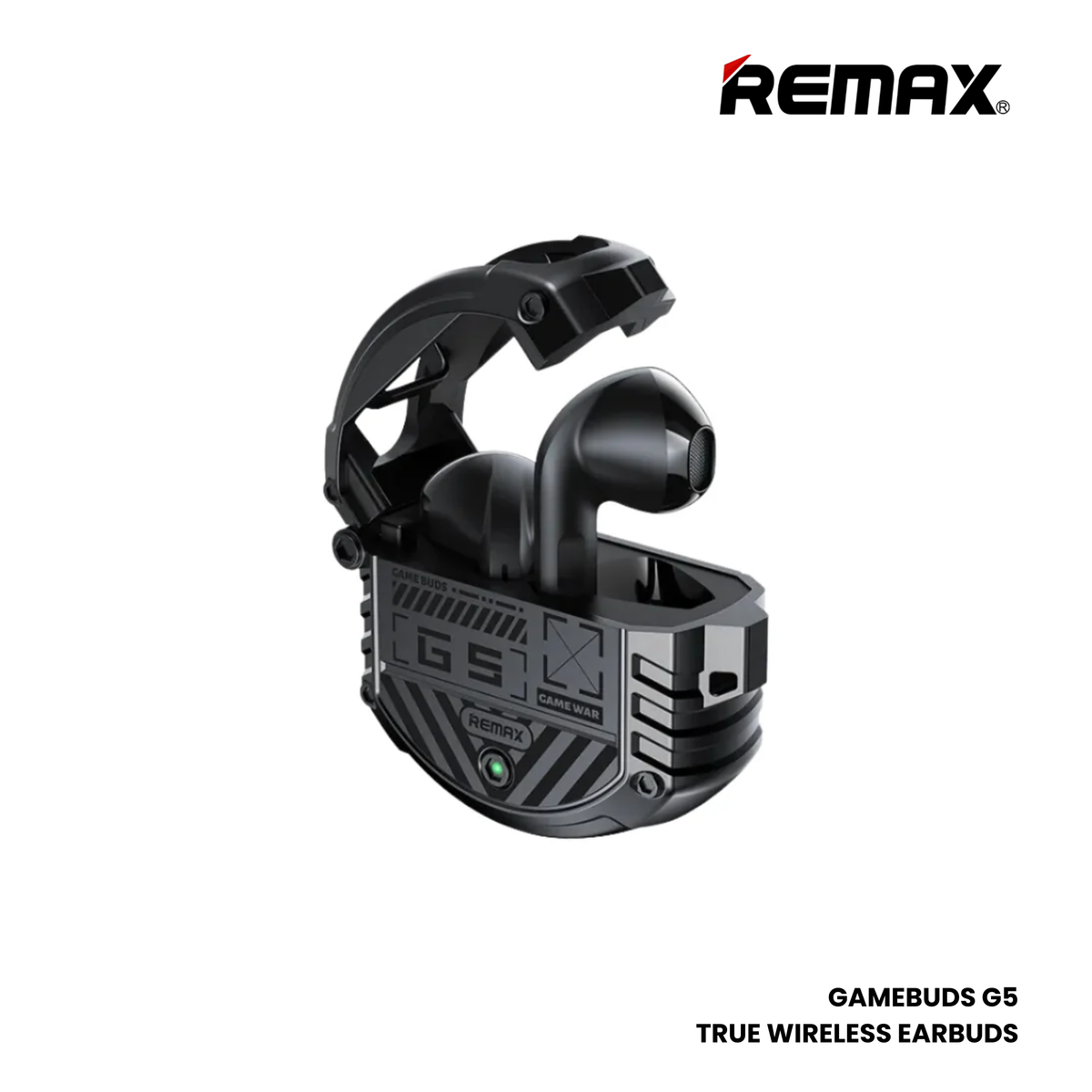 REMAX GAMEBUDS G5 Thunder Series Gaming Bluetooth Wireless Earbuds - Black