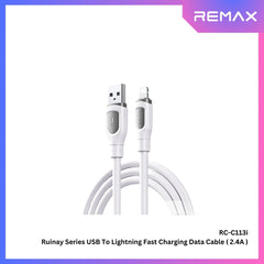 REMAX - RC-C113i Ruinay Series USB to Lightning Fast Charging Data Cable ( 2.4A ) - Black
