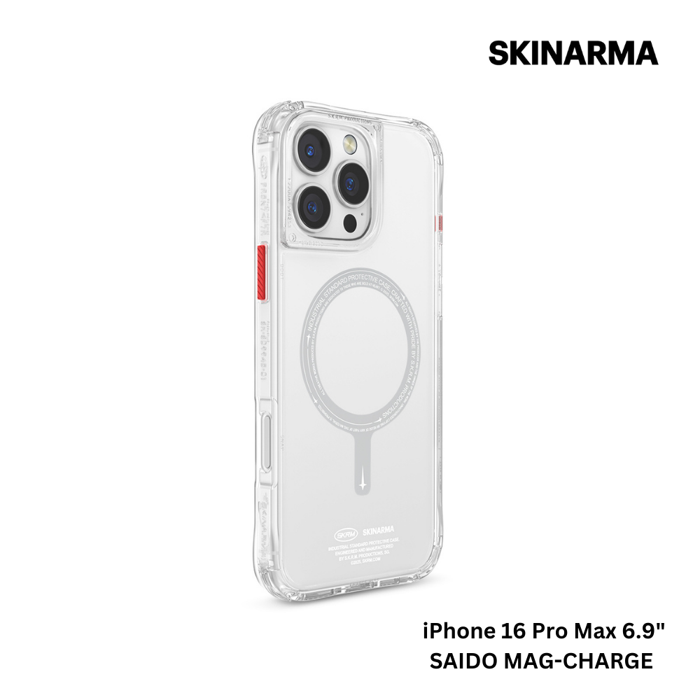 Skinarma iPhone 16 Pro Max 6.9" Saido Mag-Charge Case - Clear