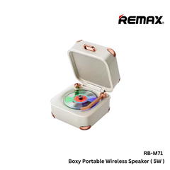 REMAX - RB-M71 Boxy Portable Wireless Bluetooth Speaker - Beige