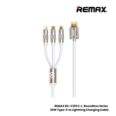 REMAX RC-C126 Wefon Series 66W 3-in-1 Fast Charging Cable - White