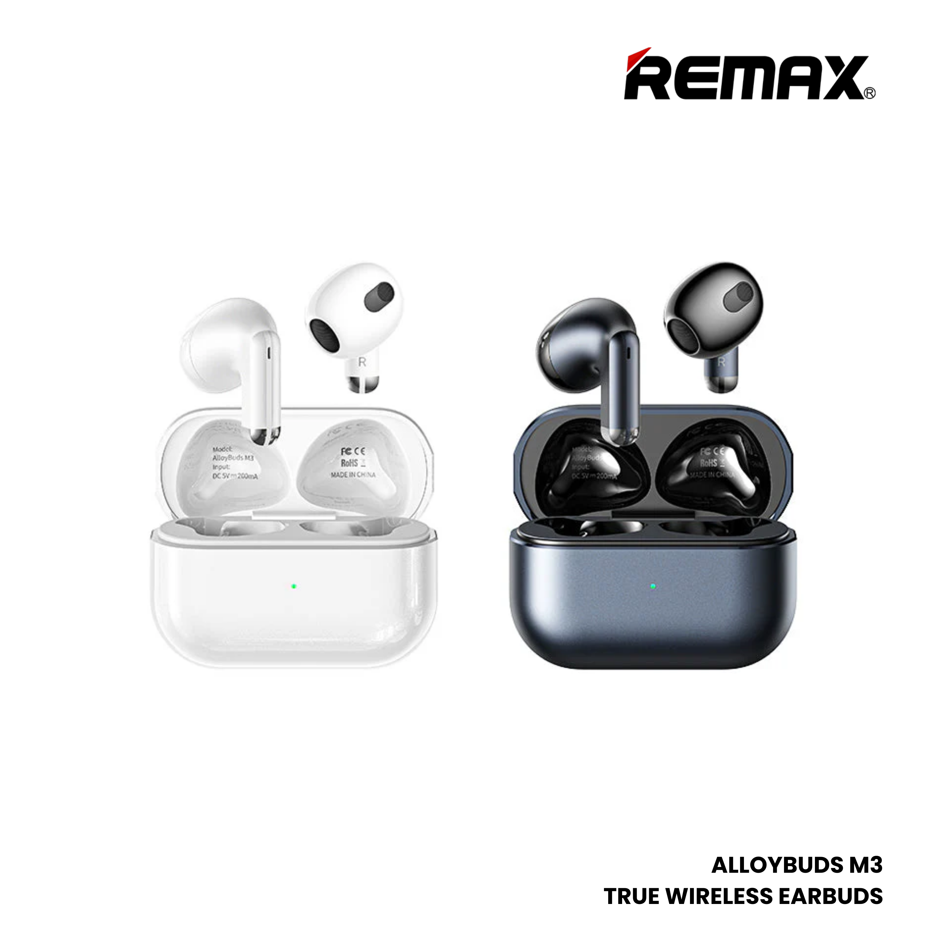 REMAX ALLOYBUDS M3 Kinhonor Series Bluetooth Wireless Earbuds - White