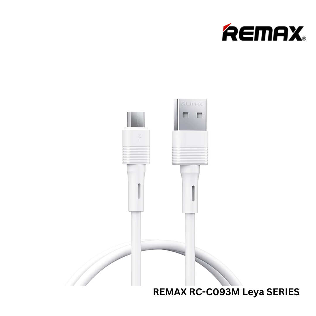 REMAX RC-C093M LEYA Series 2.4A Fast Charging Liquid Silicone Data Cable For Micro(1.2M)White