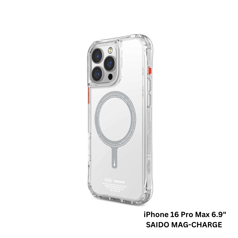 Skinarma iPhone 16 Pro Max 6.9" Saido Mag-Charge Case - Clear