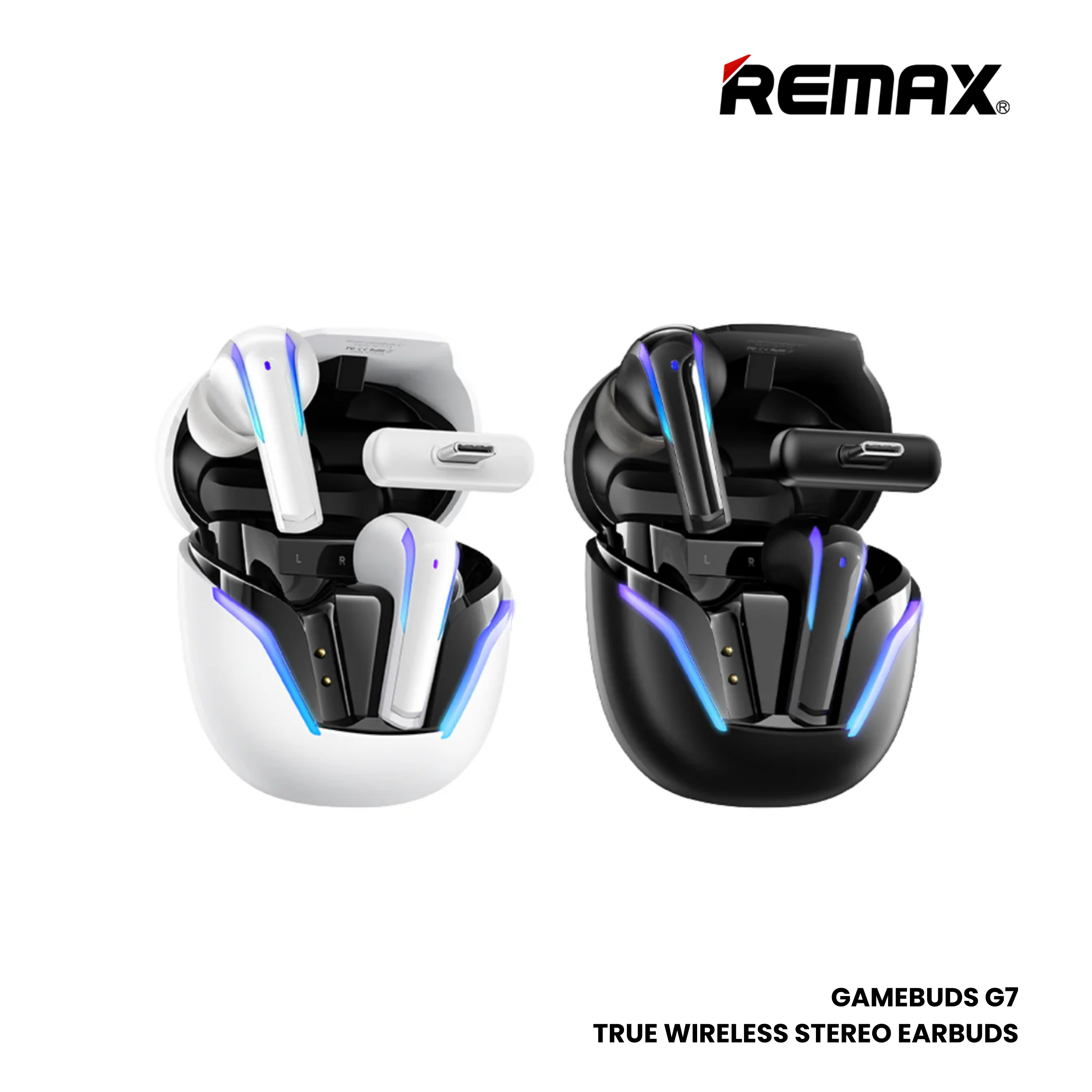 REMAX GAMEBUDS G7 Gaming Bluetooth Wireless Earbuds - Black