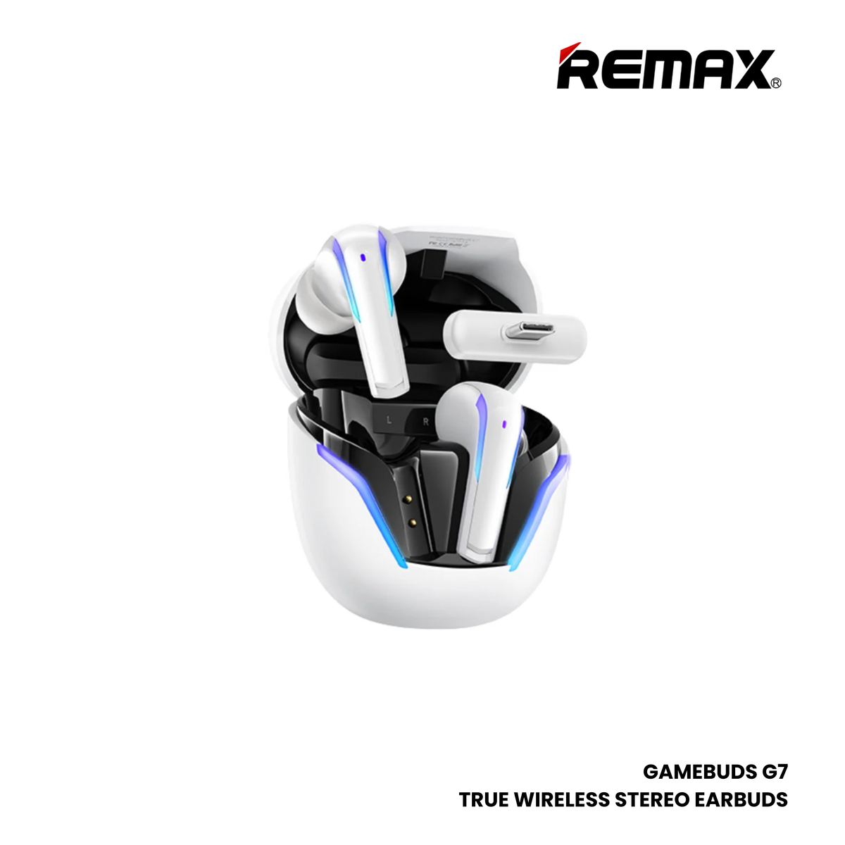 REMAX GAMEBUDS G7 Gaming Bluetooth Wireless Earbuds - White