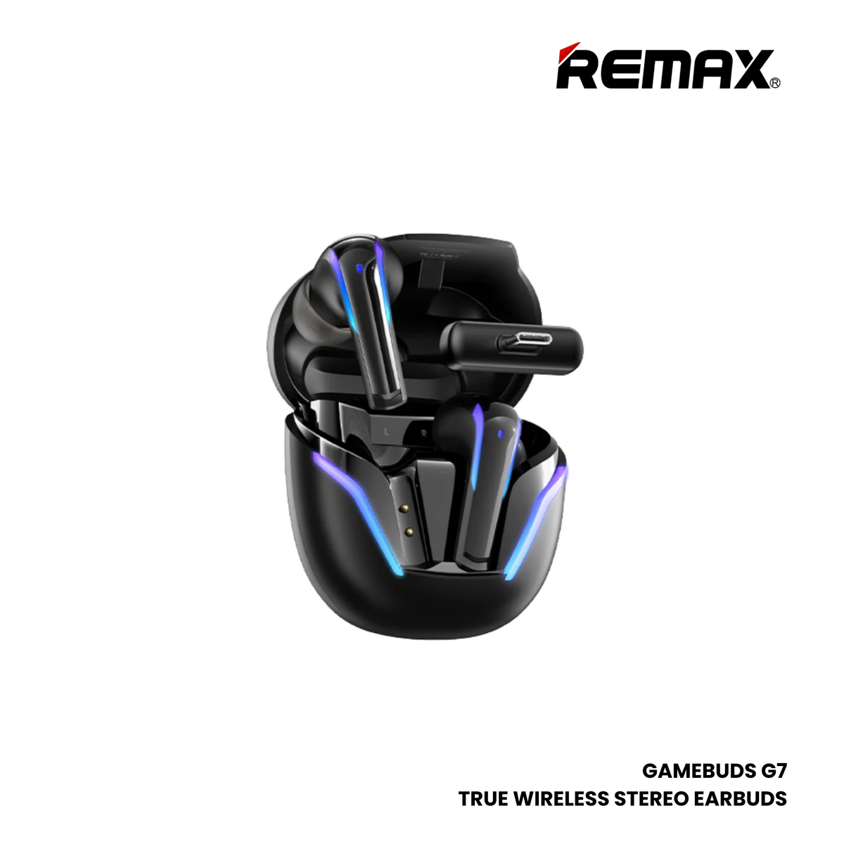 REMAX GAMEBUDS G7 Gaming Bluetooth Wireless Earbuds - Black