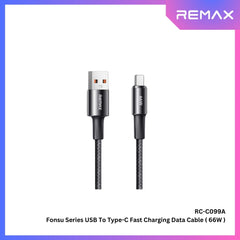 REMAX - RC-C099A Fonsu Series USB to Type-C Fast Charging Data Cable ( 66W ) - Black
