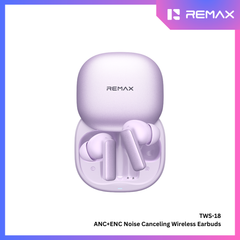 REMAX - TWS-18 ANC+ENC Noise Canceling Bluetooth Wireless Earbuds - Purple