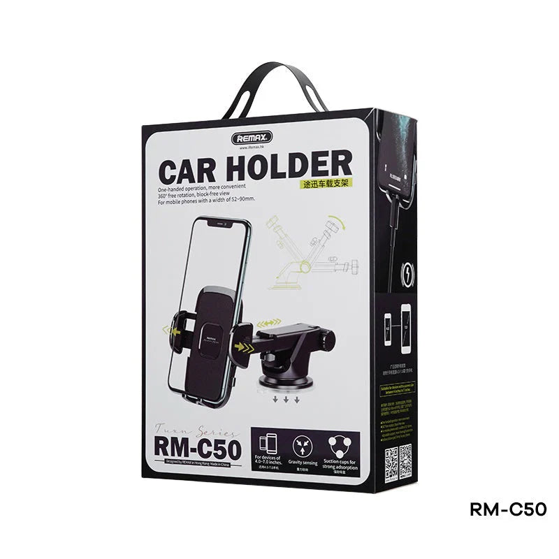 REMAX RM-C50 TUXN SERIES CAR HOLDER, Car Holder, Mobile Phone Stand, Mobile Phone Holder