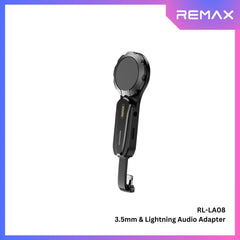 REMAX - RL-LA08 Finger Loop 3.5mm & Lightning Audio Adapter - Black