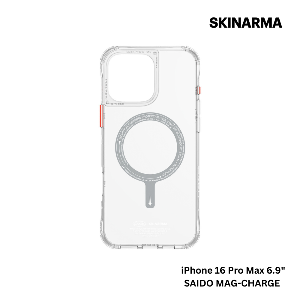 Skinarma iPhone 16 Pro Max 6.9" Saido Mag-Charge Case - Clear