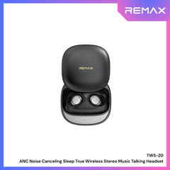 REMAX - TWS-20 ANC Noise Canceling Sleep True Wireless Stereo Music Talking Wireless Earbuds - Black