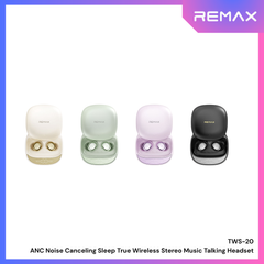 REMAX - TWS-20 ANC Noise Canceling Sleep True Wireless Stereo Music Talking Wireless Earbuds - Black