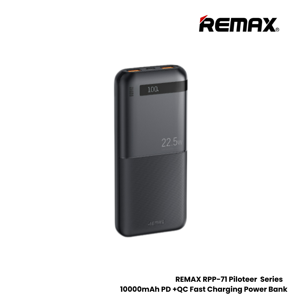 Remax Rpp 71 REMAX RPP-71 Piloteer Series 10000mAh PD+QC Fast Charging Power Bank ...