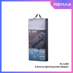 REMAX - RL-LA08 Finger Loop 3.5mm & Lightning Audio Adapter - Black