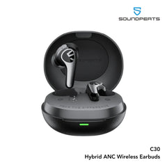 Soundpeats - C30 Hybrid ANC Wireless Earbuds - Black