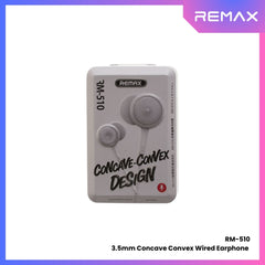 REMAX - RM-510 Concave Convex 3.5mm Wired Earphone - Tiffany Blue