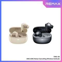 REMAX - TWS-30 ANC+ENC Noise Canceling True Wireless Stereo Music Talking Wireless Earbuds - Black