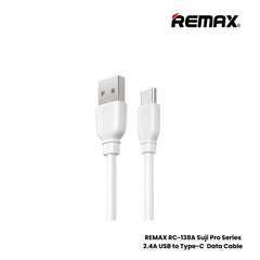 2.4A ( Type-C )-REMAX RC-138A Suji Pro Series 2.4A USB to Type-C Charging Data Cable - Black