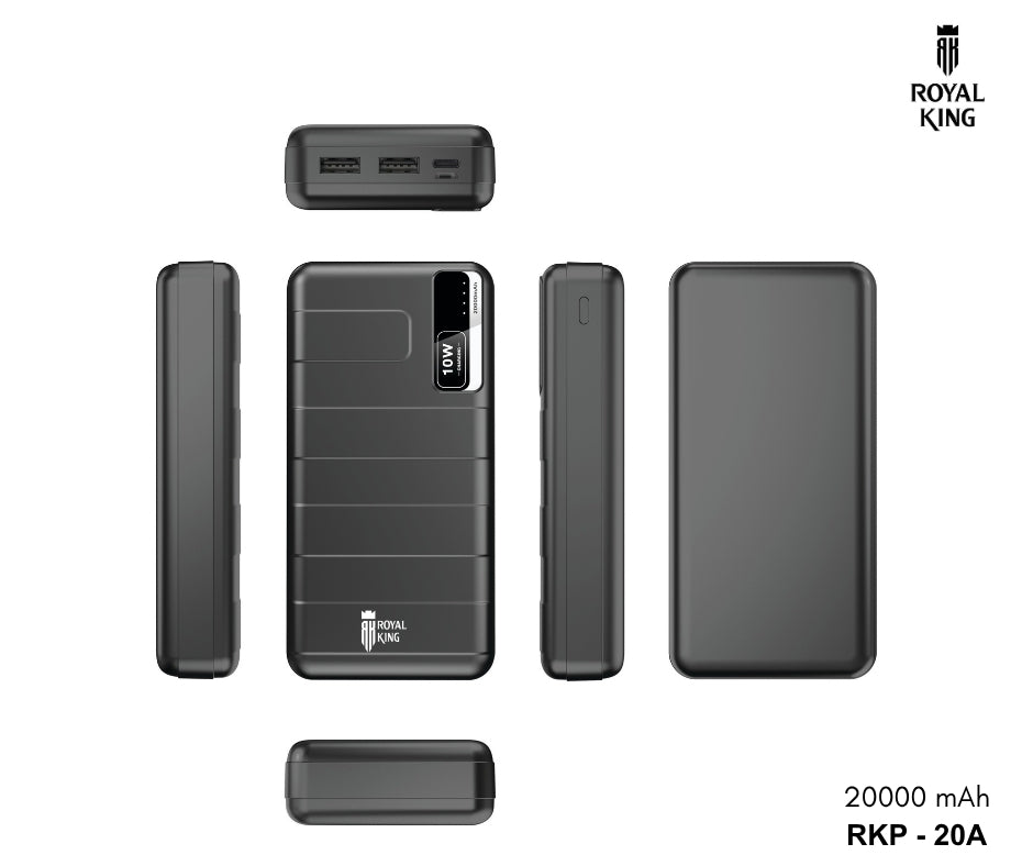 ROYAL KING - RKP-20A 20000mAh Super King II Series Power Bank ( 2A ) - White