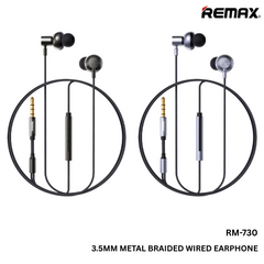 REMAX - RM-730 3.5mm Metal Wired Earphone - Grey