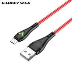 GADGET MAX GX08 MICRO 2.4A CHARGING DATA CABLE FOR MICRO (2.4A)(1M) - RED