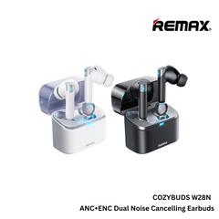 REMAX - Cozybuds W28N ANC+ENC Bluetooth Wireless Earbuds - Black