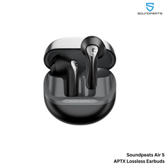 SOUNPEATS - Air 5 AptX Adaptive Lossless Bluetooth Wireless Earbuds - Black