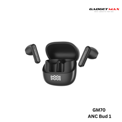 GADGET MAX - GM70 ANC BUD1 Active Noise Cancellation Bluetooth Wireless Earbuds - Black