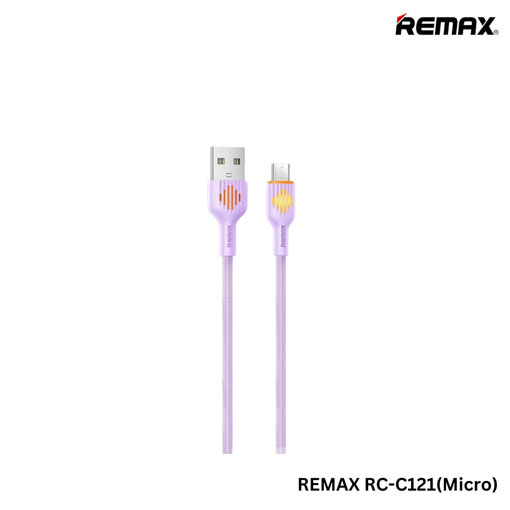REMAX RC-C121 MOKA Series 2.4A Fast Charging Data Cable For Micro(1M)(Purple)