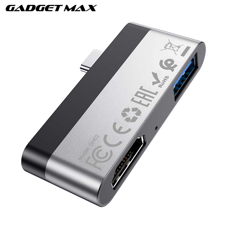 GADGET MAX GH02 Type-C To USB 3.0+HDMI Adapter, HDMI Adapter