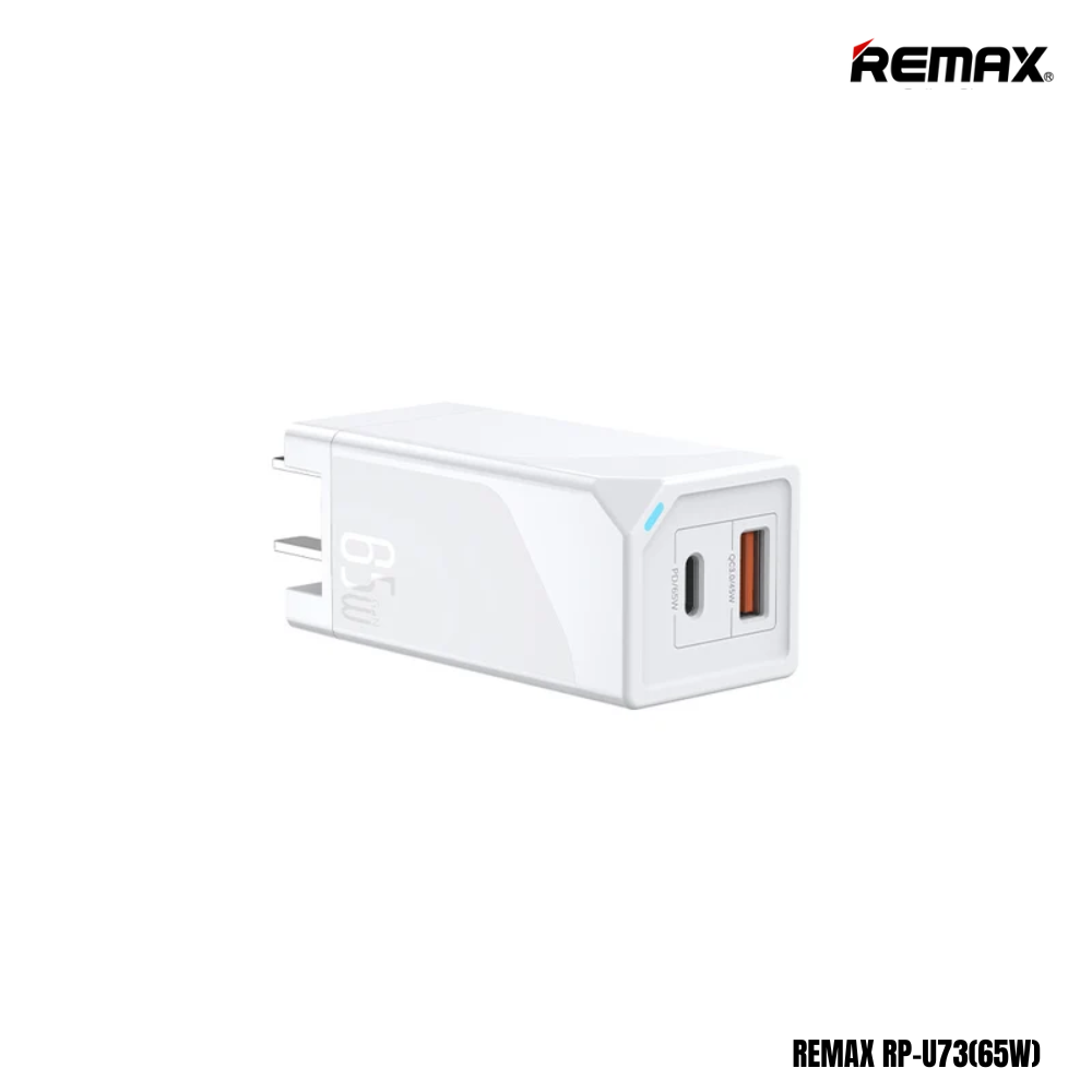 REMAX RP-U73 King Series Multi Compatible Fast Charger(65W)(PD+QC) - White