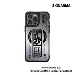 Skinarma iPhone 16 Pro 6.3" Kira Kobai (Mag-Charge+Gripstand) Case - Silver