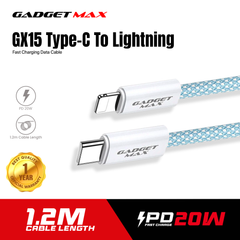 GADGET MAX GX15 FAST CHARGING TYPE-C TO LIGHTING CHARGING DATA CABLE PD(20W) (1.2M) - ROSE GOLD