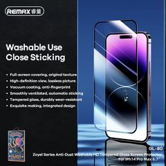 Remax -- GL-80 Anti-Dust Tempered Glass For iPhone iPhone 14 Pro Max 6.7"