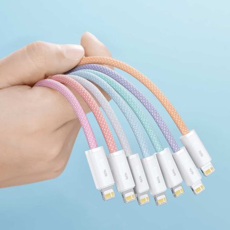 BASEUS DYNAMIC SERIES FAST CHARGING DATA CABLE TYPE-C TO IPH (20W)(1M) - Orange