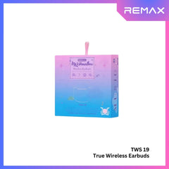 REMAX TWS-19 Marshmallow Series Wireless Bluetooth Earbuds - Pink