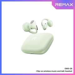 REMAX - OWS-26 Clip-on wireless music and talk WIreless Earbuds - Green