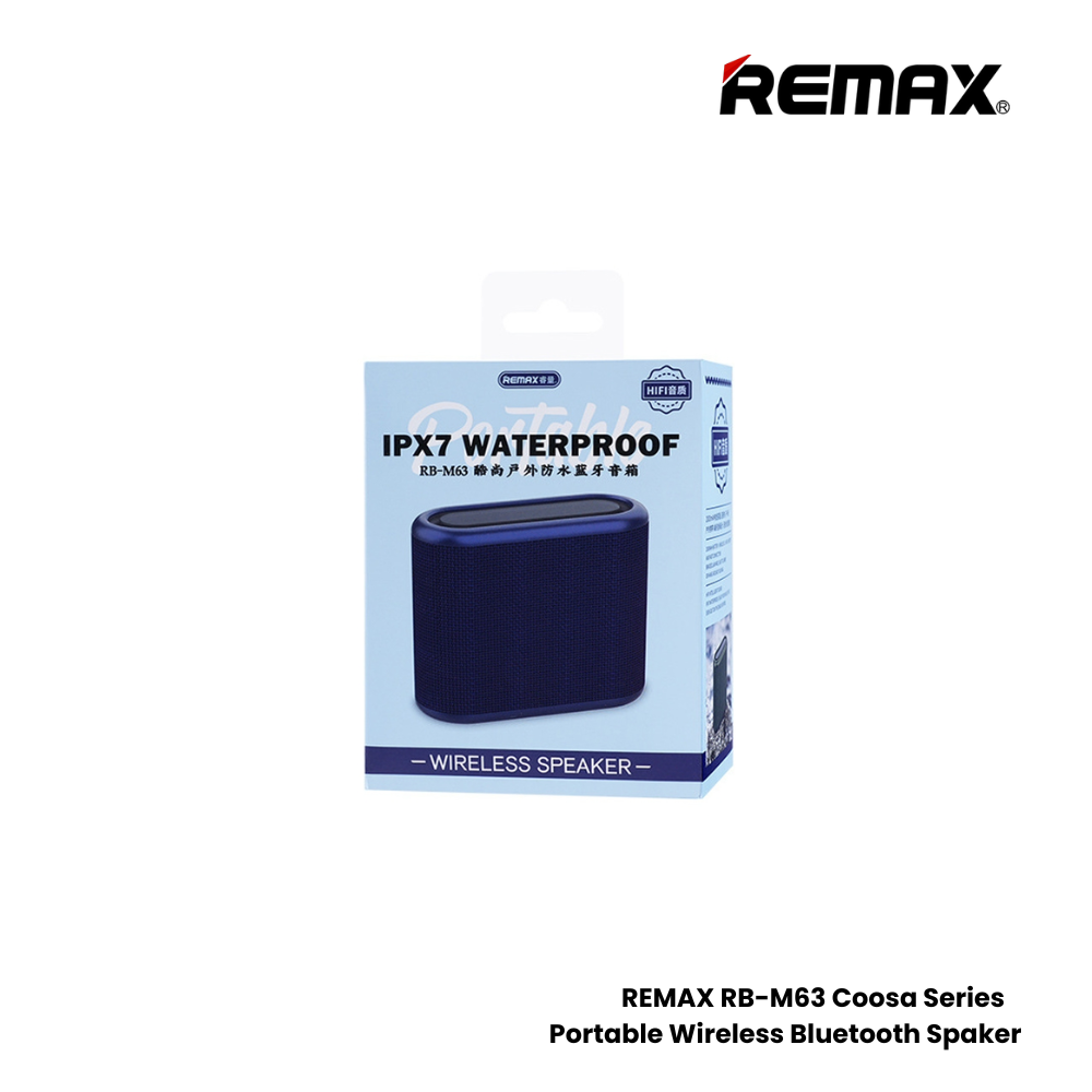 REMAX RB-M63 Coosa Series Portable Wireless Bluetooth Speaker - Blue