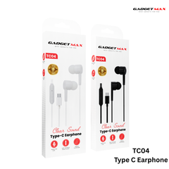 GADGET MAX - TC04 Type-C Wired Earphone - Black