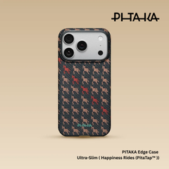 PITAKA - Happiness Rides ( Edge ) Case For iPhone 17 Pro Max (EBON KYLIN)