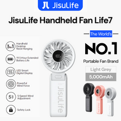 JisuLife - Handheld Fan Life 7 ( 5000mAh ) - Light Grey
