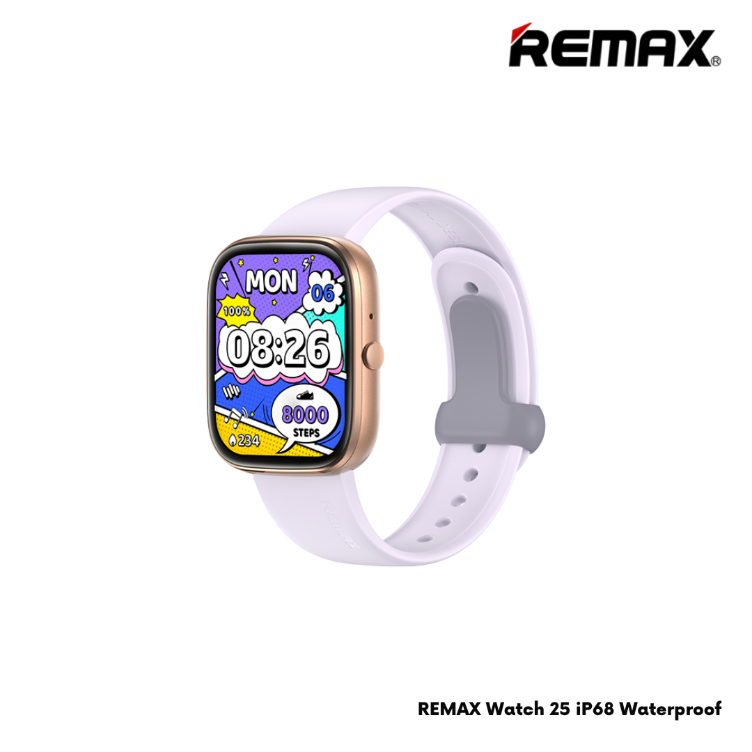 REMAX Watch 25 IP68 IP68 Waterproof Smart Watch - Rose Gold