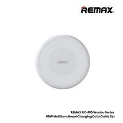 REMAX RC-190 Wanbo Series 60W Multifunctional Charging Data Cable Set - White