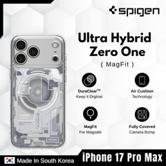 Spigen - Ultra Hybrid MagFit Zero One Case For iPhone 17 Pro Max - Zero One White