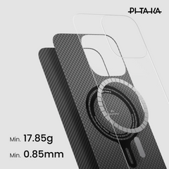 PITAKA - iPhone 16 Pro Max Case ( Ultra Slim ) - Black/Grey
