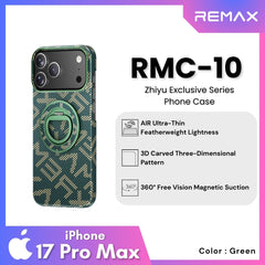 REMAX - RMC-10 iPhone 17 Pro Max Zhiyu Exclusive Series Phone Case - Green