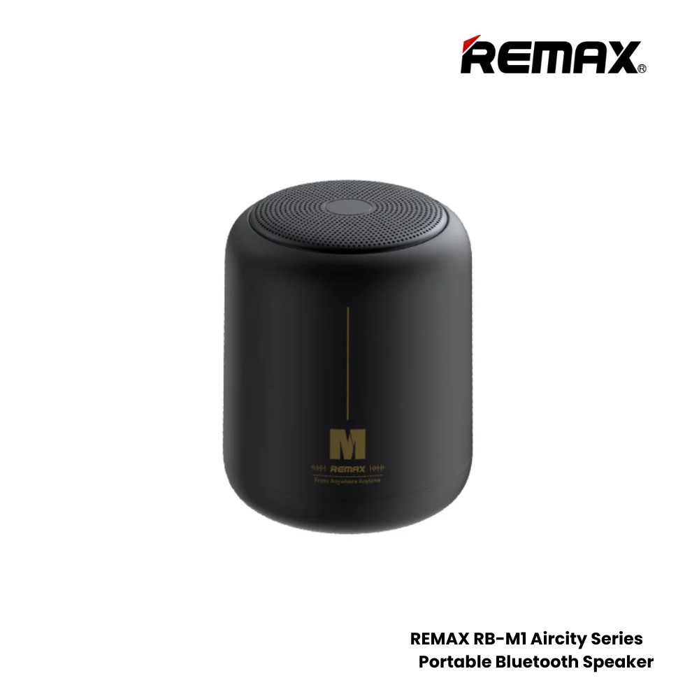 REMAX RB-M1 Aircity Series Portable Wireless Bluetooth Speaker - Black